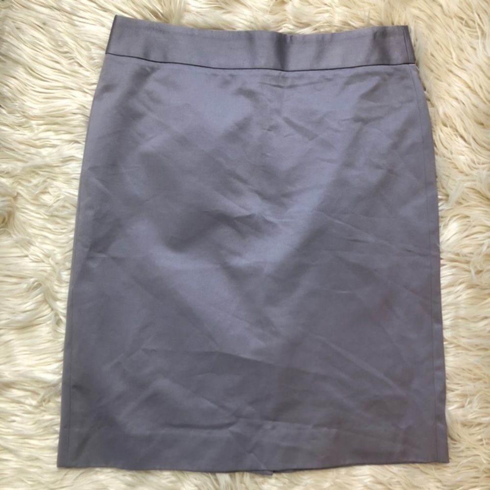 J. Crew Silver/Grey Pencil Skirt NWTs Sz 4